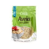 Kit 6x: Aveia Em Flocos Médios Sem Glúten Leve Crock 200g