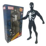 Boneco Homem Aranha Traje Preto Brinquedo Marvel Vingadores