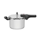 PANELA DE PRESSAO BRAVA EM ACO INOX COM FUNDO TRIPLO 20 CM 4,5 L TRAMONTINA