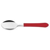 COLHER DE MESA LEME VERMELHO LAMINA DE ACO INOX E CABO DE POLIPROPILENO TRAMONTINA