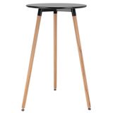 Mesa Alta Bar Bistro Gourmet Eames Leda Pé Palito Preto