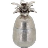 Neroly Castiçal 22x11x11cm Metal Prata Abacaxi