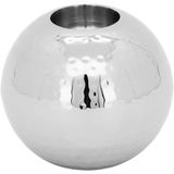 Areta Castiçal 9x10x10cm Inox Prata