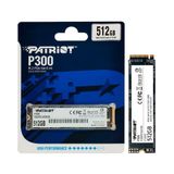 Ssd 512gb Patriot P300, M.2 2280 Pcie 3x4 Nvme 1.3, Leitura 1700mb/s, Grav. 1200mb/s - P300p512gm28