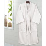 Roupão Dohler Velour Adulto Af958  Branco Liso Gg