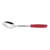 COLHER PARA ARROZ UTILITA VERMELHO LAMINA DE ACO INOX E CABO DE POLIPROPILENO TRAMONTINA