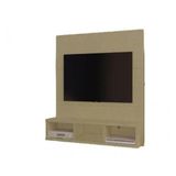 Painel Para Tv Em Ate 32 Polegadas 3 Nichos Natural Mdf