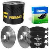 Kit Pastilha Disco Dianteiro Sólido Fiat Mobi Fremax Cobreq