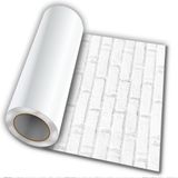 Papel De Parede Adesivo Tijolo Branco 50cmx50cm