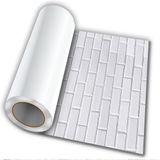 Papel De Parede Adesivo Tijolo Branco 50cmx50cm