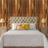 Papel De Parede Adesivo Madeira Lavável Cozinha 1,5m