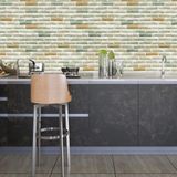 Papel De Parede Adesivo Tijolinho Lavável Sala Quarto Cozinha