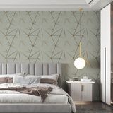 Papel De Parede Adesivo Zara Verde Acinzentado E Marrom