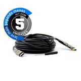 Cabos 2 Em 1 Hdmi 2.0 4k Fibra Óptica 15 Metros - Kit 5