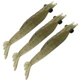 Isca Camarão Monster 3x Ultrasoft Pesca Soft Silicone 9cm3un