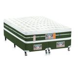 Cama Box + Colchão Castor Queen Silver Star Air Double Face Tecnopedic 158x198x61cm