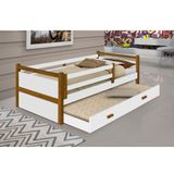 Beliche Babá Bianca Design Infantil Solteiro Branco/amêndoa Branco
