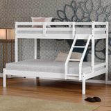 Beliche Com Cama Casal Slim Madeira Maciça Branco Housin