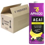 Suco Amazoo Açai Banana 1l (4 Unidades)
