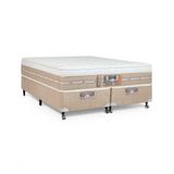 Cama Box + Colchão Castor Queen Silver Star Air One Face Pocket 158x198x59cm