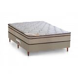 Cama Box + Colchão Castor Casal Innovation One Face Tecnopedic 138x188x54cm