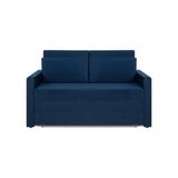 Sofá Cama Castor Casal Salerno Max Suede Azul 2 Lugares