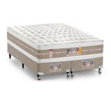 Cama Box + Colchão Castor King Silver Star Air Double Face Pocket 193x203x61cm