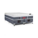 Cama Box + Colchão Castor Queen Plush Light Stress One Face Pocket 158x198x61cm
