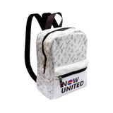 Mochila Now United Original Branca Escolar Viagem E Passeio