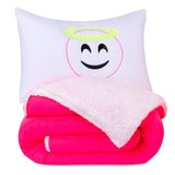 Coberdrom Edredom Solteiro Fluorescente Porta Bordado - Pink