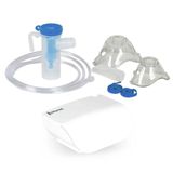 Nebulizador Inalador De Ar Comprimido Adulto E Infantil Dellamed Branco Bivolt