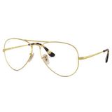 Armação Oculos Grau Ray Ban Aviador Rb6489 58 Dourado Fosco
