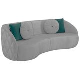Sofa 4 Lugares 288 Cm Passion Veludo Sl 940 Moll Sl 940