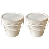 Balde Plástico 5l Para Produtos De Limpeza - 2 Pçs
