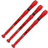 Kit Brinquedo Flauta Doce Soprano Spider Homem Aranha 3 Unid