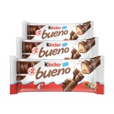 Chocolate, 3 Pacotes De 43g Kinder Bueno