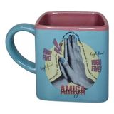 Caneca Cubo 300ml Amiga High Five Zona Criativa