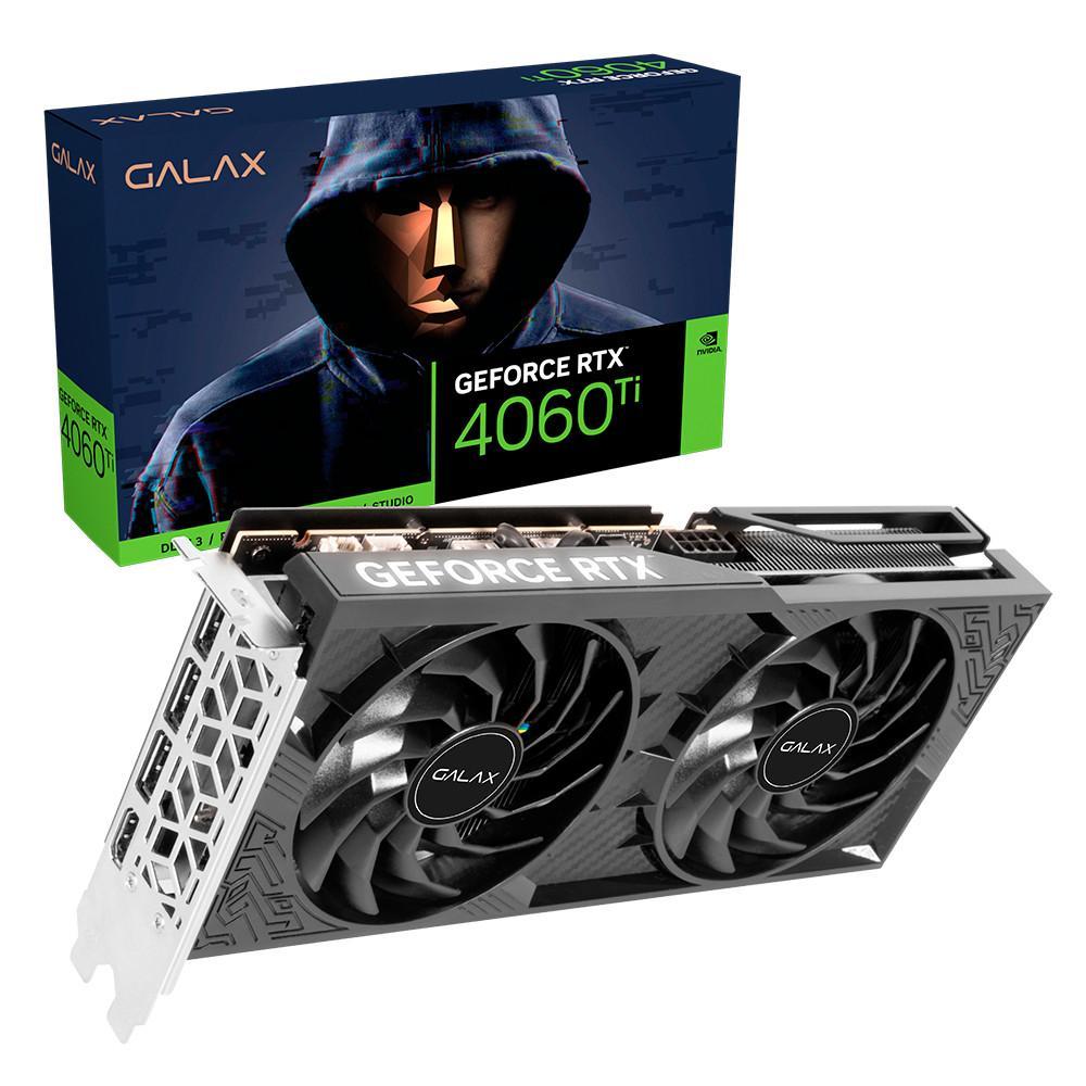 Placa De Vídeo Galax Geforce Rtx 4060 Ti 1-click Oc 8gb Gddr6 128 Bits - 46isl8md8coc