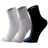 Kit 06 Pares De Meias Cano Alto Masculino Sport