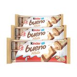 Chocolate, 3 Pacotes De 39g Kinder Bueno White
