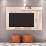 Painel Madetec Cross Com Prateleira E Luz De Led Para Tv De Até 65 Pol