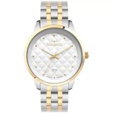 Relogio Technos Feminino Bicolor Dourado Prata 2035mxk/1k