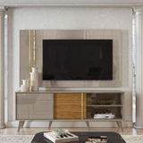 Rack C/ Painel Madetec Cronos P/ Tv Até 65 Polegadas Fendi/naturale