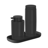 Kit Banheiro Acessórios Conjunto Lavabo 3pcs Ou - Preto