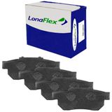Kit Pastilha Freio Traseira Honda Fit 2008 A 2014 Lonaflex