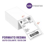 500 Etiqueta Térmica Sem Rolo 10x15 /100x150 Resma Serrilha