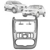 Moldura Painel 2 Din 9 Polegadas Renault Sandero Logan 2008