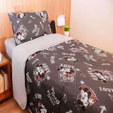 Edredom Solteiro Portallar Malha Mickey E Minnie Love