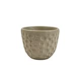 Vaso Decorativo Cinza Fosco Bolha 9x11cm Cerâmica