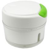 Mini Processador Moedor Alho Cebola Redondo 2 Lâminas Inox Afiada Manual Triturador Cortador